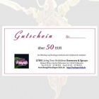 Geschenk-Gutschein 50 € für LTOE Orchideen-Essenzen-Shop